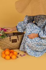 Load image into Gallery viewer, RESORT WEAR - Puffed Sleeve - Blue Floral