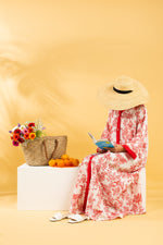 Load image into Gallery viewer, RESORT WEAR - Front Buttons - Tropical Red