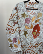 Load image into Gallery viewer, EMBROIDERY COLLECTION - White Star & Shell Charm Jalabiya