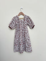 Load image into Gallery viewer, KIDS RESORT WEAR - RESORT WEAR - Puffed Sleeve - Brown Floral
