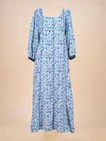 Load image into Gallery viewer, RESORT WEAR - Puffed Sleeve - Blue Floral