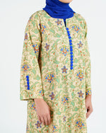 Load image into Gallery viewer, Indian Cotton Decorative Buttons Jalabiya - Ottoman Floral