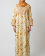 Load image into Gallery viewer, Embroidery Jalabiya - Yellow Chains