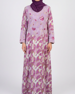 Load image into Gallery viewer, Embroidery Jalabiya - Purple Chains