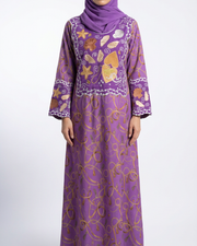 EMBROIDERY COLLECTION - Purple Star & Shell Charm Jalabiya