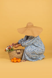 RESORT WEAR - Puffed Sleeve - Blue Floral