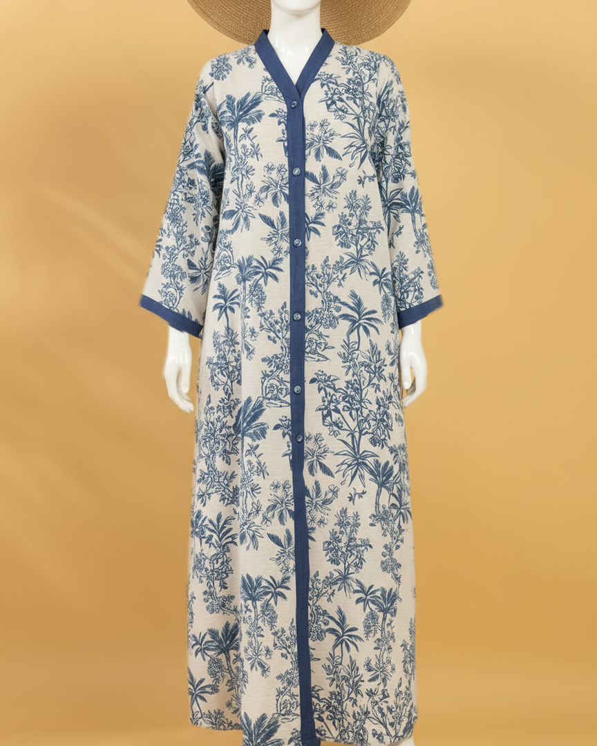 RESORT WEAR - Front Buttons - Tropical Blue