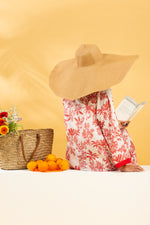 Load image into Gallery viewer, RESORT WEAR - Front Buttons - Tropical Red
