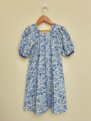 KIDS RESORT WEAR - RESORT WEAR - Puffed Sleeve - Blue Floral