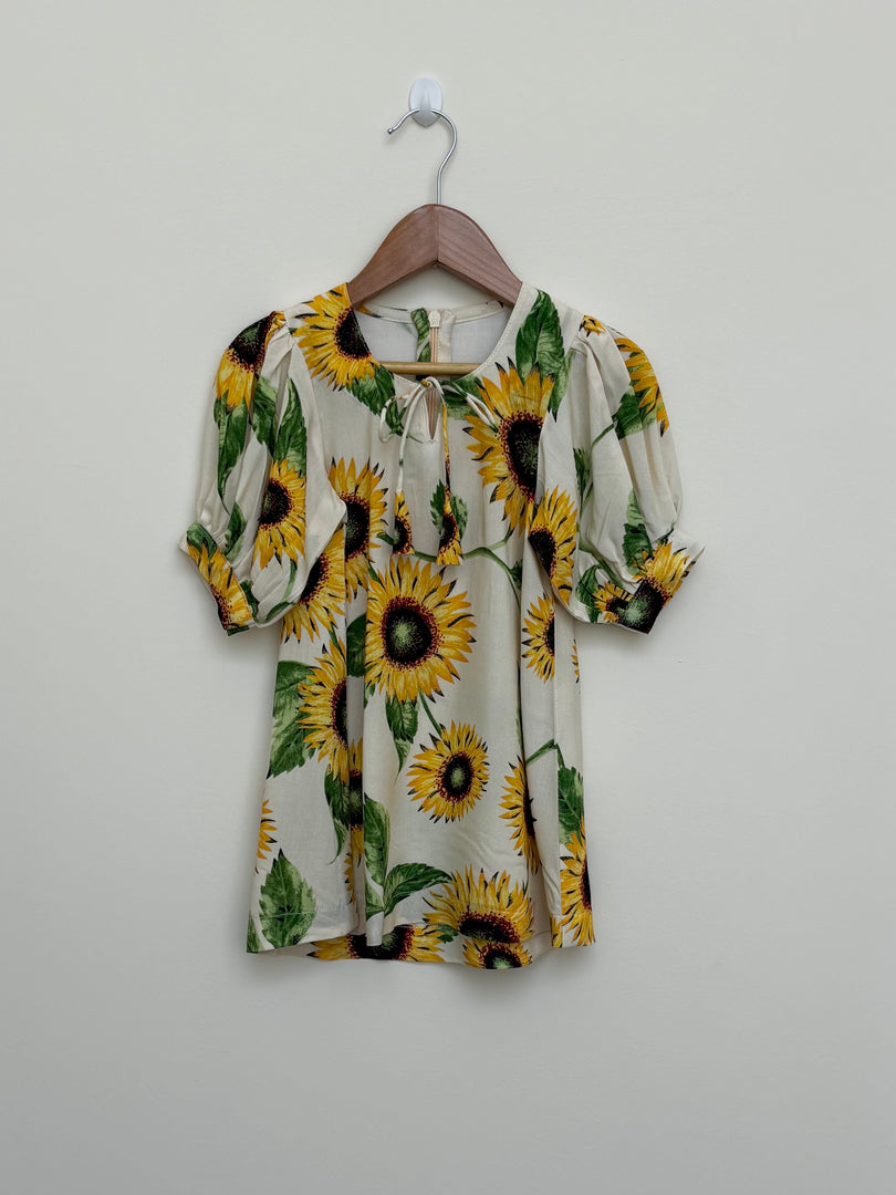 KIDS Puffed Sleeve - Sunflower