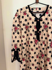 BEDAZZLED COLLECTION -Vintage Rose & Polka Dot Jalabiya