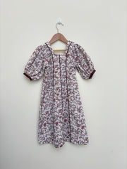 KIDS RESORT WEAR - RESORT WEAR - Puffed Sleeve - Brown Floral
