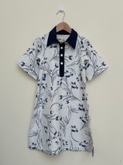 KIDS RESORT WEAR - Shirt Collar - Navy Blue