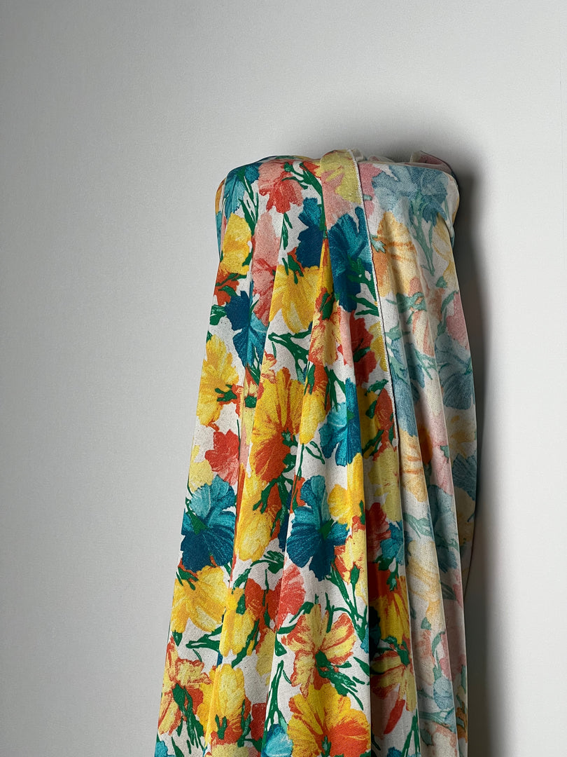 Fabric - Floral Yellow