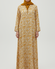 Cotton Slub Yellow Tropical Jalabiya