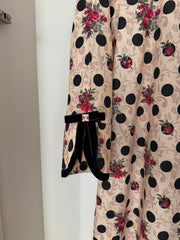 BEDAZZLED COLLECTION -Vintage Rose & Polka Dot Jalabiya