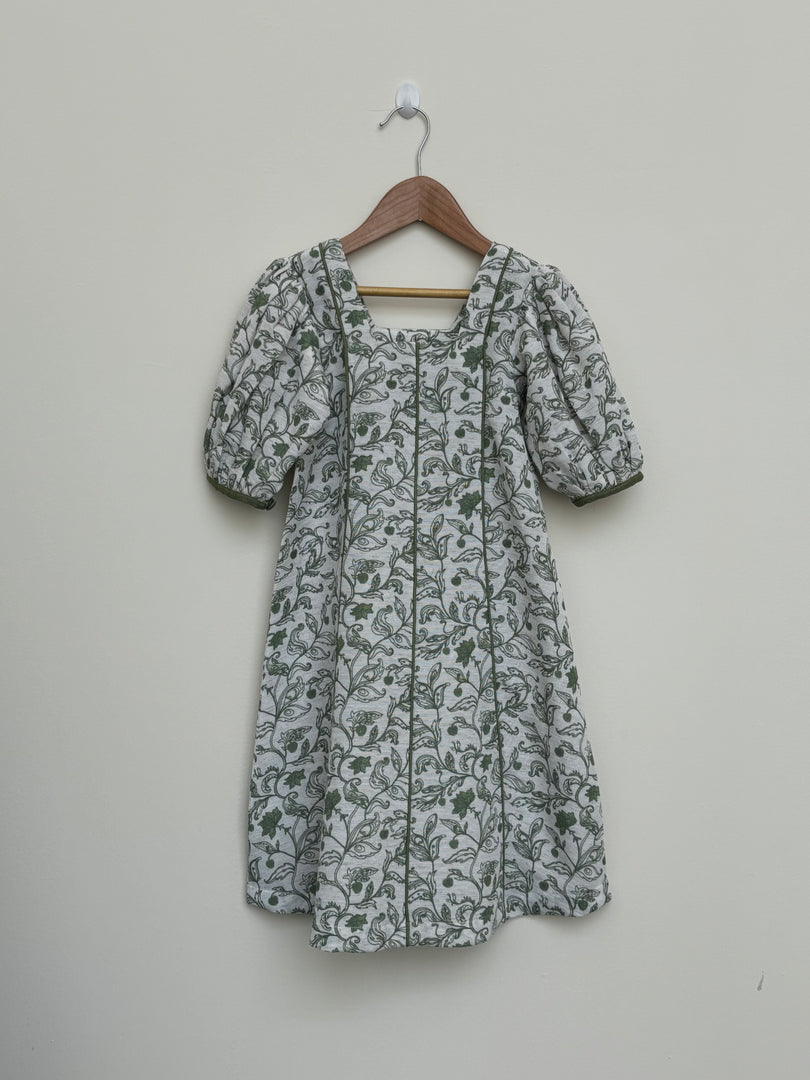 KIDS RESORT WEAR - RESORT WEAR - Puffed Sleeve - Green Floral