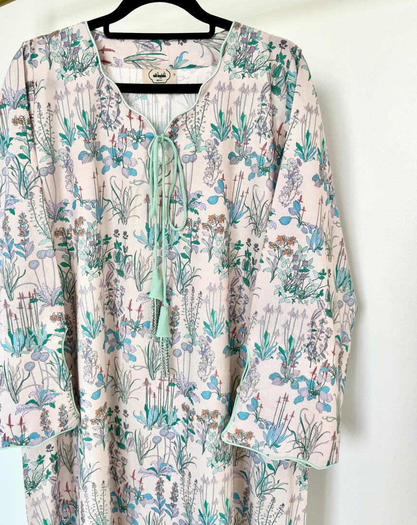 BEDAZZLED COLLECTION - Waves Jalabiya - Pastel Wildflower