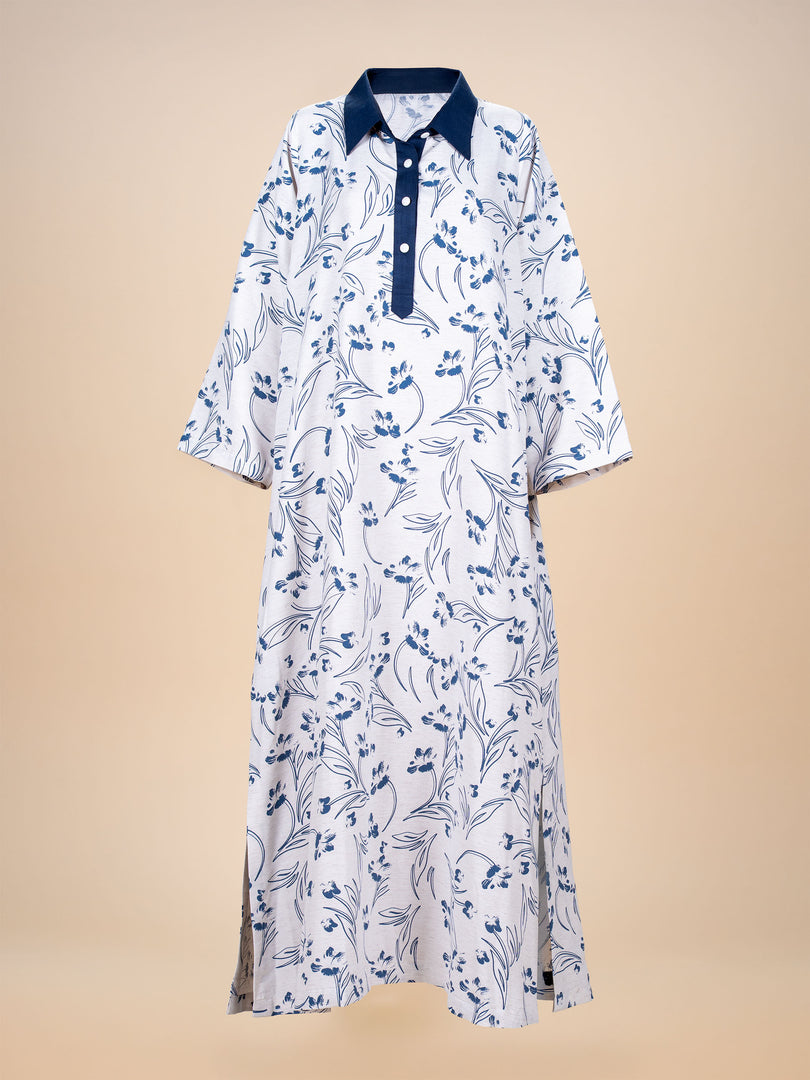 RESORT WEAR - Shirt Collar - Navy Blue