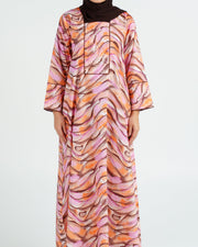 Indian Cotton Linear Panels - Desert Horizon