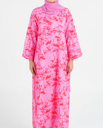 Load image into Gallery viewer, Indian Cotton Large Twisted Pleats - Vivid Pink &amp; Red
