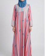 Load image into Gallery viewer, ZARI COLLECTION - Stripped Ribbon Jalabiya