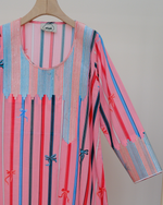 Load image into Gallery viewer, ZARI COLLECTION - Stripped Ribbon Jalabiya