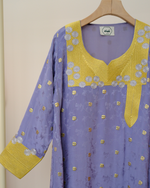 Load image into Gallery viewer, ZARI COLLECTION - Floral Grey Jalabiya