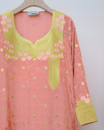 Load image into Gallery viewer, ZARI COLLECTION - Floral Peach Jalabiya