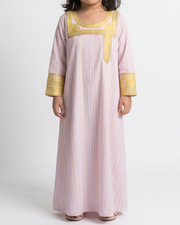 KIDS ZARI COLLECTION - Pastel Stripes Jalabiya