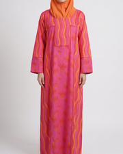 MYAZAA COLLECTION - Orange and Pink 3 Jalabiya