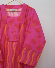 MYAZAA COLLECTION - Orange and Pink 4 Jalabiya