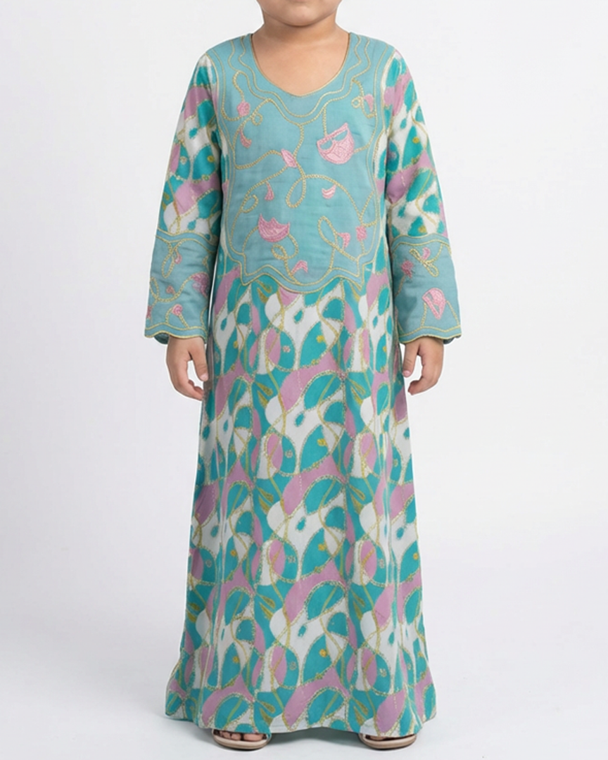 KIDS EMBROIDERY COLLECTION - Blue Chains