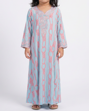 KIDS EMBROIDERY COLLECTION - Baby Blue and Pink Chains