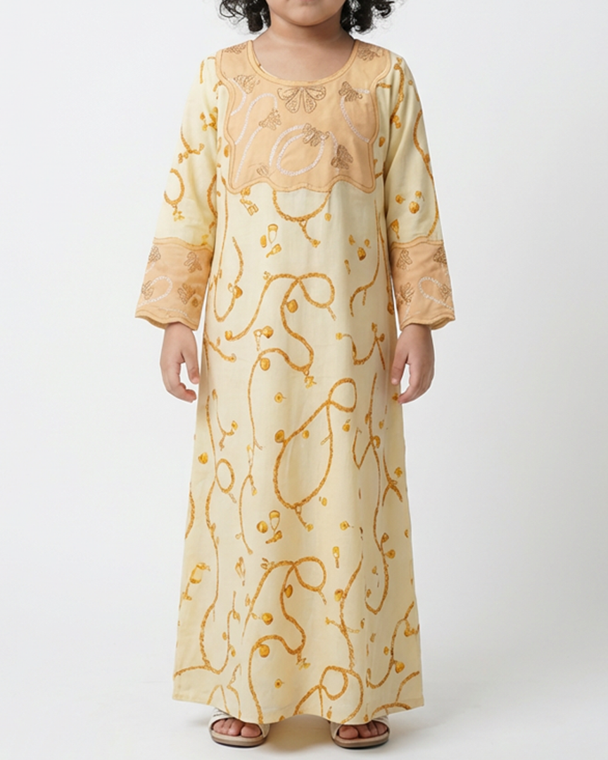 KIDS EMBROIDERY COLLECTION - Yellow Chains