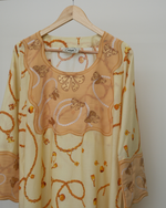 Load image into Gallery viewer, Embroidery Jalabiya - Yellow Chains