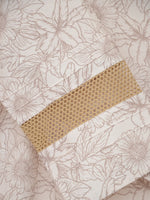 Load image into Gallery viewer, Pin-Tuck Mesh Sleeves Jalabiya - Beige Flowers
