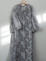 Load image into Gallery viewer, Triple Ribbons  jalabiya M001 - Jacquard Grey
