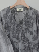 Load image into Gallery viewer, Triple Ribbons  jalabiya M001 - Jacquard Grey
