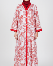 RESORT WEAR - Front Buttons - Tropical Red