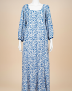 Load image into Gallery viewer, RESORT WEAR - Puffed Sleeve - Blue Floral
