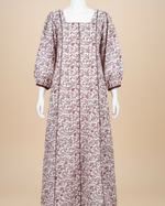 Load image into Gallery viewer, RESORT WEAR - Puffed Sleeve - Brown Floral
