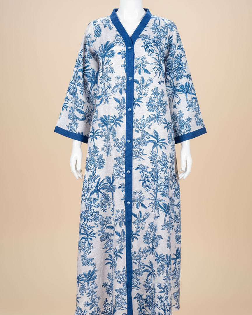 RESORT WEAR - Front Buttons - Tropical Blue