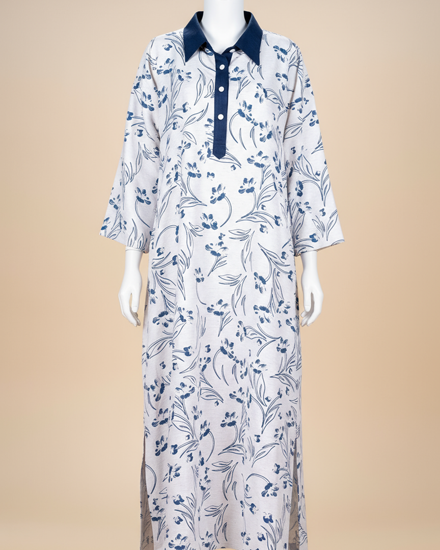 RESORT WEAR - Shirt Collar - Navy Blue