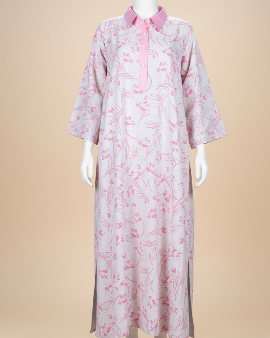 RESORT WEAR - Shirt Collar - Baby Pink