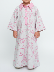 KIDS RESORT WEAR - Shirt Collar - Baby Pink