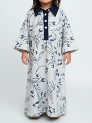 KIDS RESORT WEAR - Shirt Collar - Navy Blue