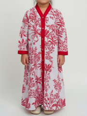 KIDS - RESORT WEAR - Front Buttons - Tropical Red