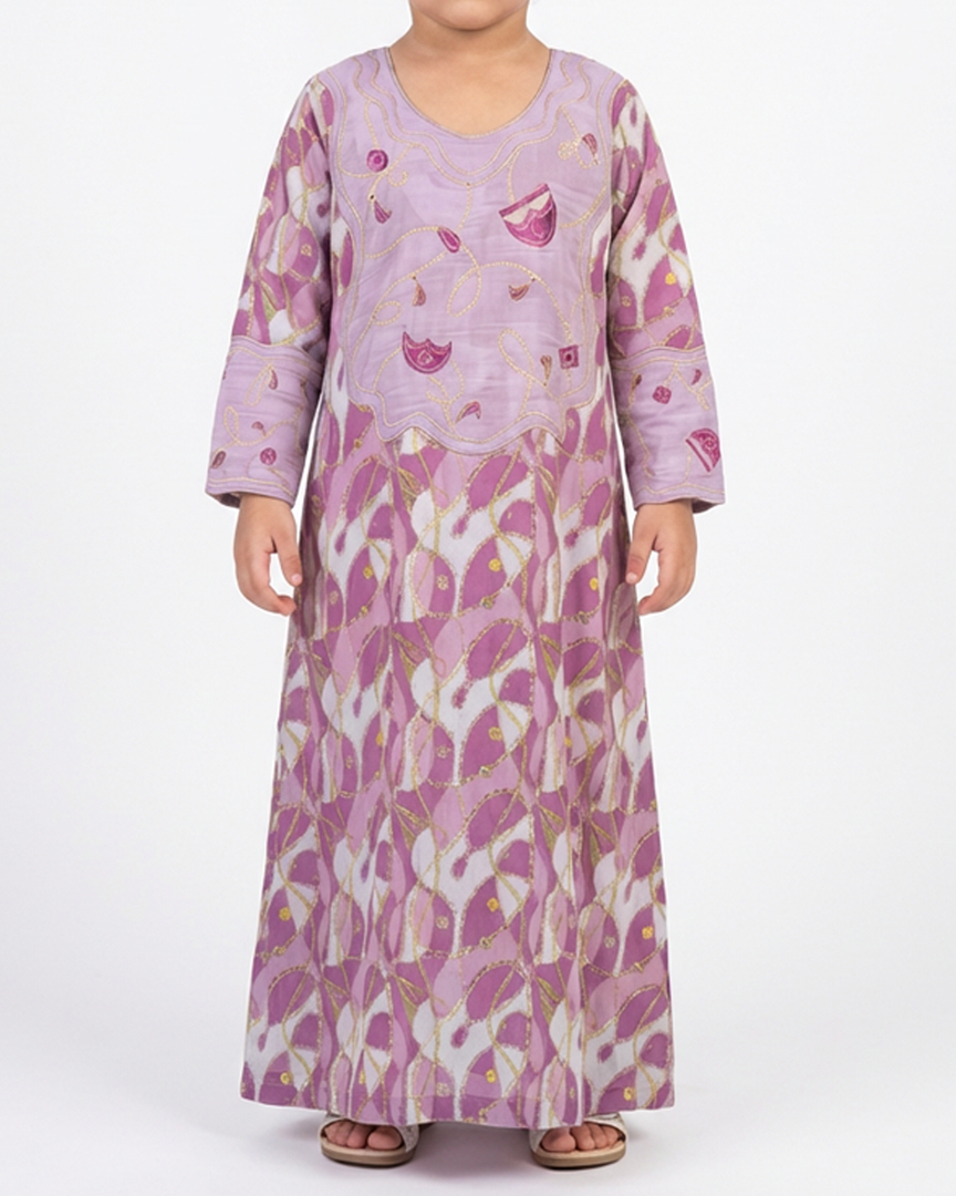 KIDS EMBROIDERY COLLECTION - Purple Chains