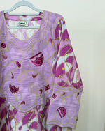 Load image into Gallery viewer, Embroidery Jalabiya - Purple Chains
